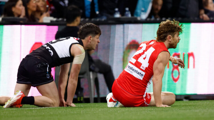 AFL information 2024 | Port Adelaide vs Sydney Swans consequence; Dane Rampe excessive shot on Zak Butters