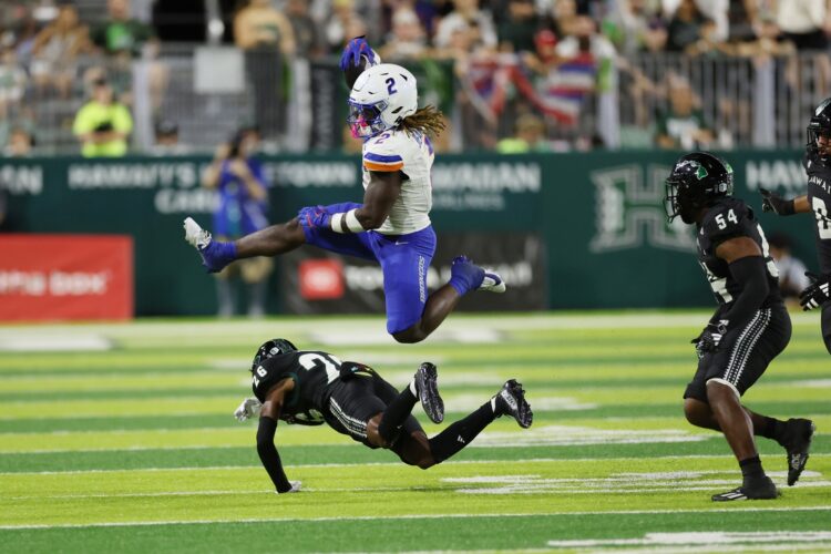 Ashton Jeanty tops 200 dashing yards once more as No. 17 Boise State beats Hawaii