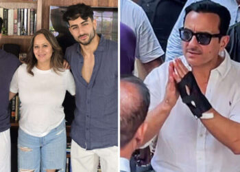 THIS image of Saif Ali Khan and Ibrahim Ali Khan has gone viral