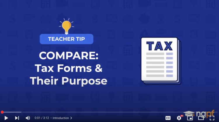 Instructor Tip Video: COMPARE: Tax Kinds and Their Goal