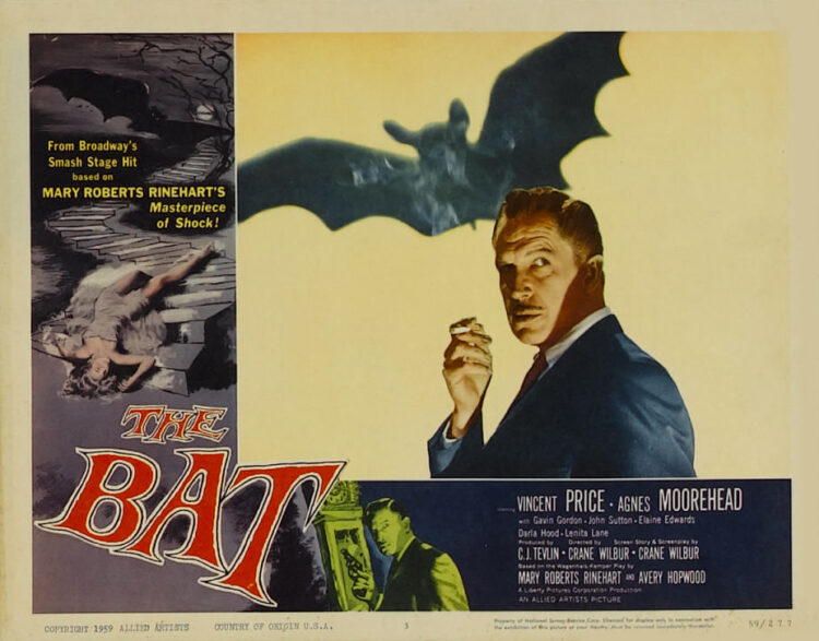 THE BAT Vincent Worth! Agnes Moorehead! Opinions and free on-line –