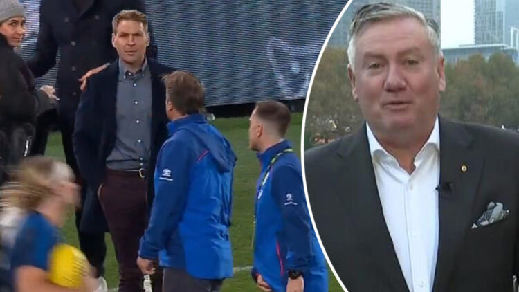 Luke Beveridge, Kane Cornes conflict earlier than Western Bulldogs vs Geelong Cats sport, video