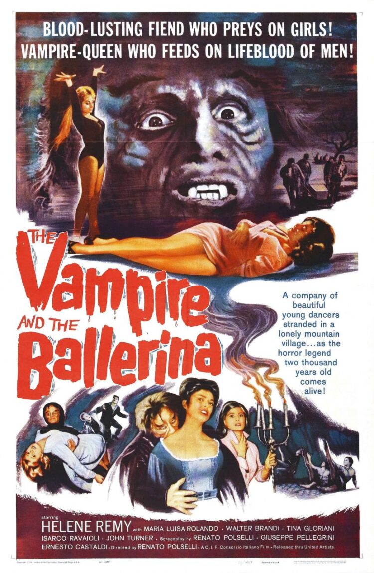 THE VAMPIRE AND THE BALLERINA Italian horror from Renato Polselli – free on YouTube