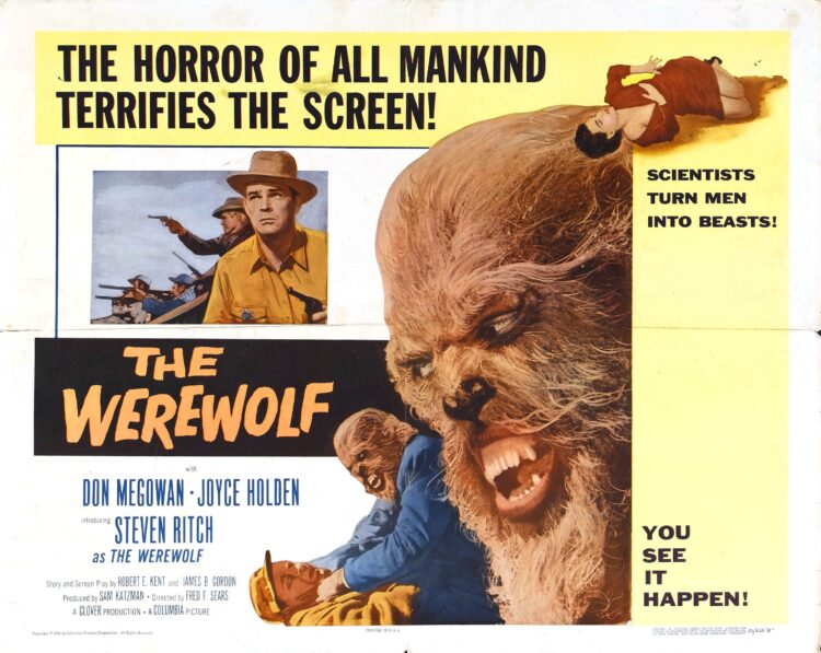 THE WEREWOLF ’50s sci-fi horror – free on Tubi and YouTube