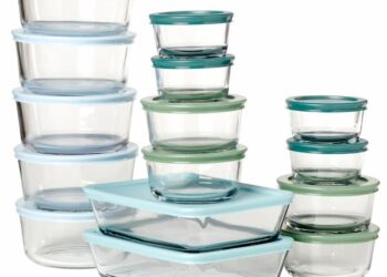 Anchor Hocking 32-Piece Glass Meals Storage Set solely $20! {Final day!}